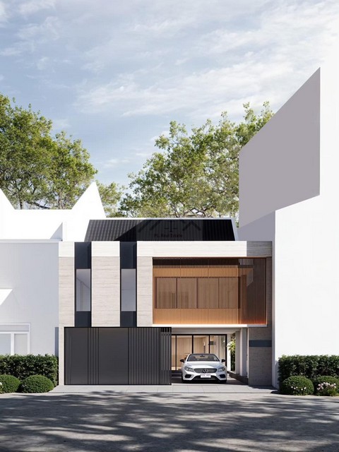 ขายทาวน์โฮม 2.5 ชั้น หลังมุม 290 ตร.ม. สุขุมวิท71 (ปรีดี 42) เงียบสงบ รีโนเวทใหม่ สไตล์ Modern Luxury มีสวนข้างบ้าน หน้าบ้านไม่ชนกับใคร