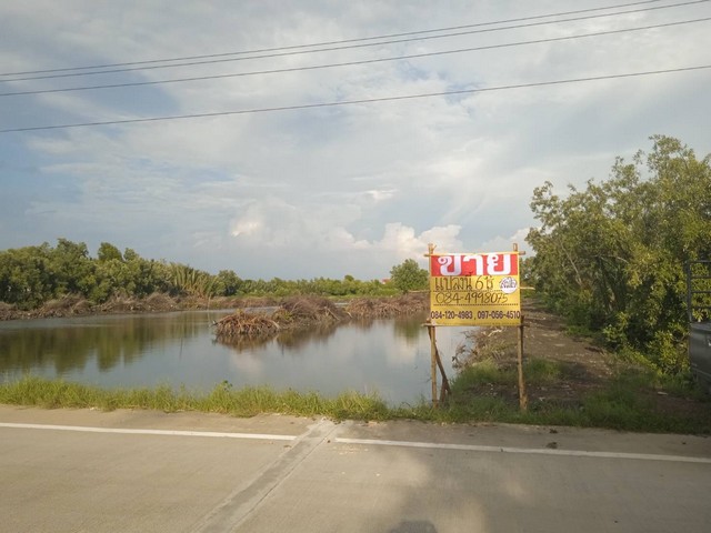 ขายที่ดินสวย ทำเลดี ติดถนนคอนกรีต เนื้อที่ 6ไร่   บ้านคลองสวน พระสมุทรเจดีย์