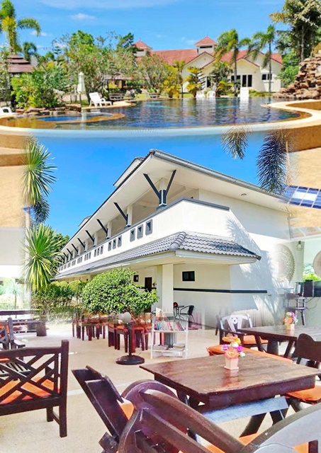 มีสระว่ายน้ำ วิลล่า รีสอร์ท  ฟลาวเวอร์แลนด์ พัทยา 200 ม. พิ้นที่ 2 ไร่  2 ชั้น  ให้เช่า 40นอน 40น้ำ พรประภานิมิต วัดเขาโพธิ์ทอง 