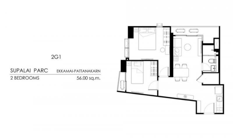 BS923 Rare item ปล่อยดาวน์ Supalai Parc Ekkamai-Pattanakarn  ขายดาวน์