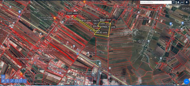 ขายที่ดินเปล่าฉะเชิงเทรา พื้นที่สีส้มจุดรับรองการพัฒนาเมือง ติดถนนทางหลวง 200 