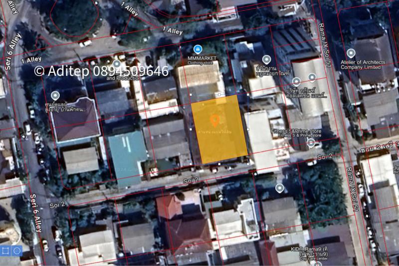 ขายด่วน! ที่ดินเปล่า 116 ตร.ว. ทำเลทอง พระราม 9 ซอย 49 เข้าซอยแค่ 650 เมตร ใกล้ถนนมอเตอร์เวย์