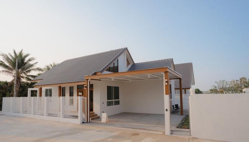 ราคาเริ่มต้น 2.9X ล้าน บ้านสร้างใหม่ชั้นเดียว #สไตล์มินิมอล #สันผักหวาน #หางดง บ้านสวย ตกแต่งครบ ดีไซน์เก๋ ตอบโจทย์การใช้ชีวิตของคนยุคใหม่