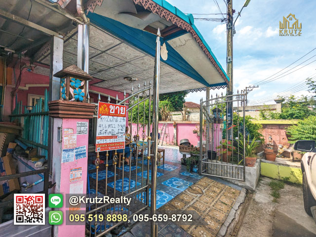 ขายด่วนทาวน์เฮ้าส์ เนื้อที่ 41.6 ตารางวา 2 ชั้น 3 ห้องนอน 2 ห้องน้ำ บนหมู่บ้านสิวารัตน์ 6 ต.ประดู่งาม อ.สามพราน จ.นครปฐม