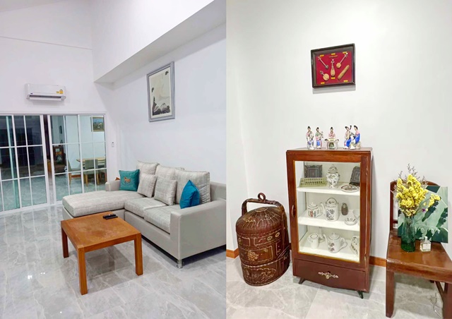 คลินิก  5 แอร์  ให้เช่า บ้านเล็กในสวนใหญ่ นิคมอุตสาหกรรมเกตเวย์ ตลาดนัดแยกเกตเวย์ 98ม.2นอน 3น้ำ  200ตร.ม.50 ตร.วา.มีเฟอร์ครบ  ฉะเชิงเทรา