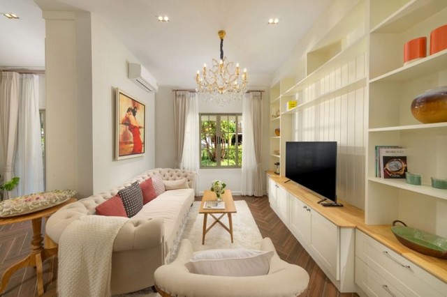 บ้านชั้นเดียว สไตล์ยุโรป ตกแต่งสวย โซนสันทราย