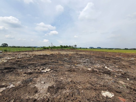 ขายที่ดิน 5 ไร่ 3งาน ถมแล้วทั้งแปลง  ติดถนนใหญ่หลัก หน้ากว้างเกือบ50เมตร สวยจัด ราคาดี