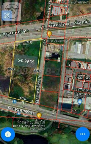 ขายที่ดินทำเลทองสร้างคอนโด ศรีนครินทร์-ร่มเกล้า (เนื้อที่  5-0-99 ไร่ รวมเป็นเงิน 367,325,000 บาท ) แขวงหัวหมาก เขตบางกะปิ กรุงเทพฯContact:คุณนก ฝ่ายขายLine Add :@ggp824โทร.083_068_1585 (Thai/Eng)e-mail: baanruaydee@gmail.comที่ปรึกษาการลงทุนอสังหาริมทรัพย์ บริษัท บ้านรวยดีมีสุข จำกัดเนื้อที่  5-0-99 ไร่ขายราคา175,000 บาท/ตรว. รวมเป็นเงิน 367,325,000 บาท ค่าโอนค่าภาษีผู้ขายออก รายละเอียด/รหัส66435- เนื่อที่รวม 5-0-99 ไร่- ผังเมืองสีเหลือง ย.๓