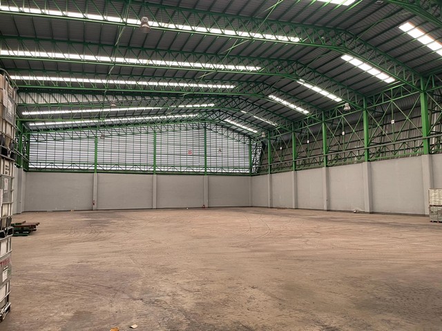 ให้เช่าโกดังใหม่รับน้ำหนักได3 ตันต่อตารางเมตร ไฟฟ้า3เฟส ย่านพระราม2 บางน้ำจืด สมุทรสาคร  พื้นที่สีม่วง