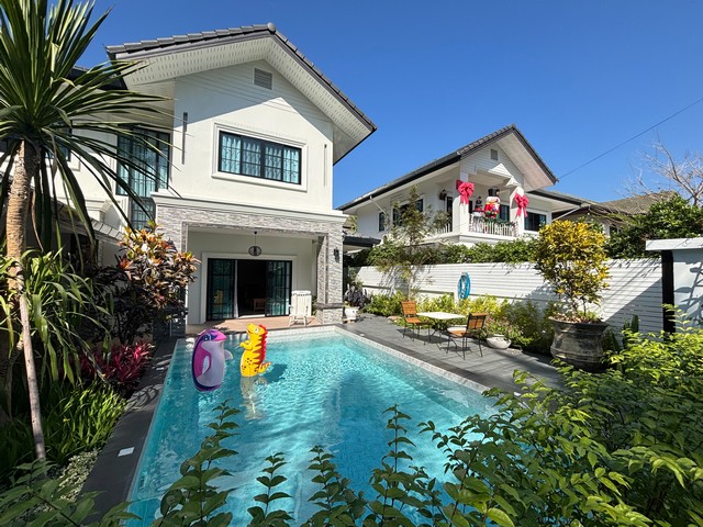 ขายบ้านพูลวิลล่า หมู่บ้านฟ้าหลวง ตำบลตันเปา อำเภอสันกำแพง จังหวัดเชียงใหม่ เนื้อที่ 84 ตารางวา