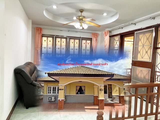 บ้านเดี่ยวชั้นเดียว 72 ตร.วา.พร้อมเฟอร์ ไทวัสดุ บ้านฉาง 2.6 กม.3 นอน 282ตร.ม 2 น้ำ  รพ.มาบตาพุด 4.5 กม. 