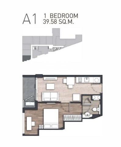 DSL-630.A1 (2A-03)   condo. Craft Ploenchit 1 Bedroom 6700000 thb ไม่ไกลจาก รถไฟฟ้า BTS เพลินจิต ราคาถูกเหลือเชื่อ
