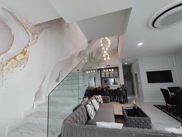 ขายบ้านเดี่ยว Smart Home 2 ชั้น พร้อมสระว่ายน้ำ The Happiness Pool Villa บางแสน ขนาด 178.4 ตรว. ใกล้มอเตอร์เวย์  (NO. 7)