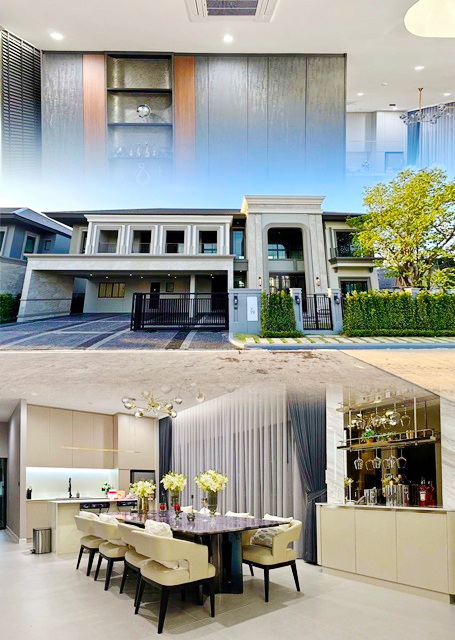 RIS School แกรนด์บางกอก  บูเลอวาร์ด กรุงเทพกรีฑา 6นอน ให้เช่าคฤหาสน์สุดหรู ใหม่ ใหญ่ ศรีนครินทร์-ร่มเกล้า นานาชาติเวลลิงตัน 127ตร.วา.