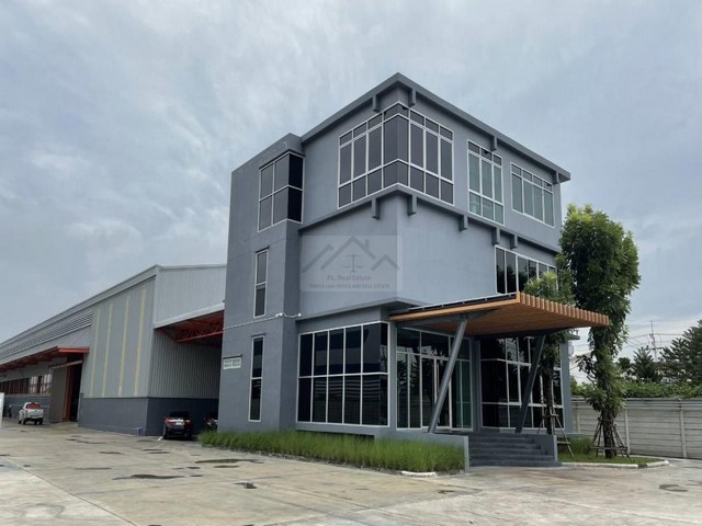 ให้เช่าอาคารสำนักงาน 3 ชั้นพร้อมเฟอร์นิเจอร์ โกดัง 1,200 ตร.ม. พร้อมเครน 5 ตัน ติดถนนเลียบวงแหวนลำลูกกา คลอง 5 