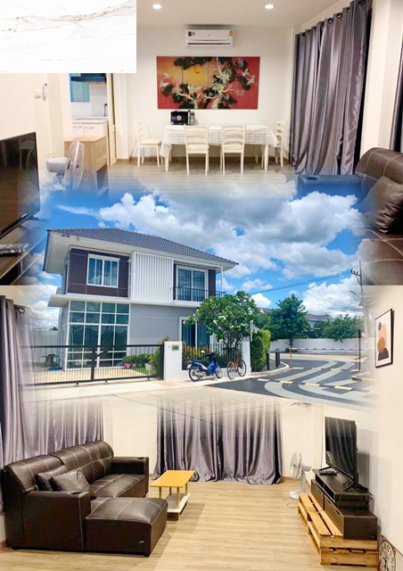 PTT Station ปตท.หินเหล็กไฟ 450ม. บ้านเดี่ยว 2 ชั้น หลังมุม 3นอน 3น้ำ 52ตร.วา. 250ตร.ม. รร.นานาชาติหัวหิน 7.0 กม. พร้อมเฟอร์ ตลาดหนองขอน