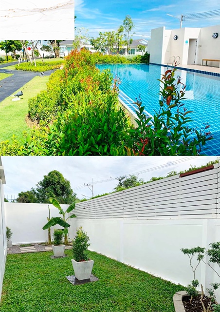 หลังมุม พร้อมเฟอร์ รร.นานาชาติหัวหิน 7.0 กม. ตลาดหนองขอน  บ้านเดี่ยว 2 ชั้น 3นอน 3น้ำ 54ตร.วา. 254ตร.ม.  PTT Station ปตท.หินเหล็กไฟ 450ม.