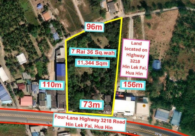 พื้นที่ดิน ที่ดิน หินเหล็กไฟ หัวหิน ประจวบคีรีขันธ์  17500000 บ. ใกล้ ห่างจากสี่แยกบายพาสหัวหิน สามารถเชื่อมไปถนนชะอำ-ปราณบุรี 3.4 กม. (4 นาที) เดินทางสะดวก ราคาไม่แพง ทำเลดี อยู่ติดถนนใหญ่ และถนนย่อย ซึ่งสามารถนำไปพัฒนาโครงการเป็นอาคารพาณิชย์, ปั๊มน