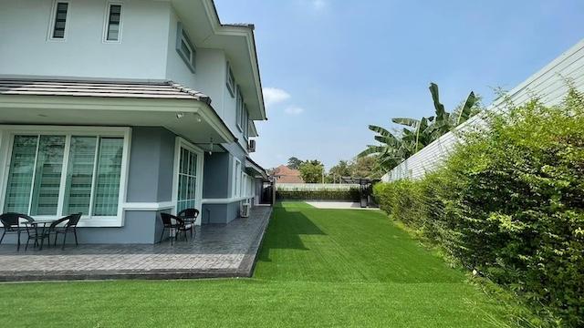 ให้เช่าบ้านเดี่ยว 2 ชั้น หมู่บ้านสวนเนรมิตร ย่านออเงิน-รามอินทรา มีสระว่ายน้ำส่วนตัว ถนนเพิ่มสิน