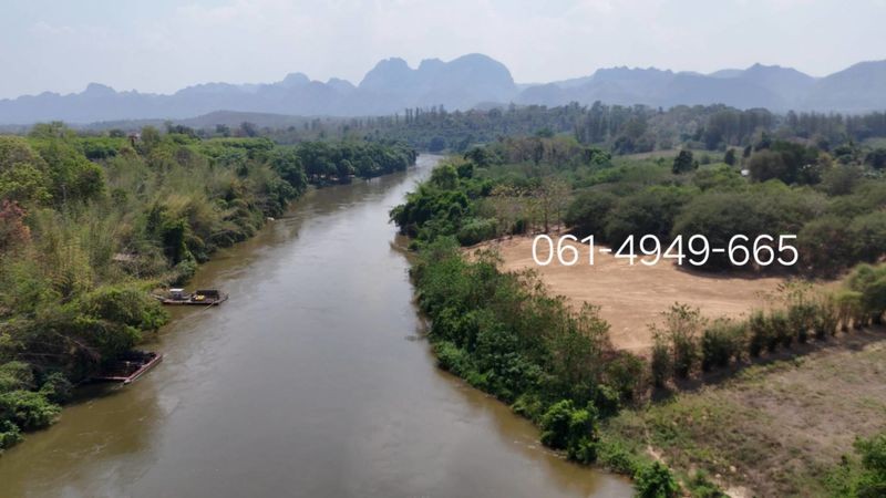 ขายที่สวยติดแม่น้ำแควน้อย 110 เมตร ต.วังกระแจะ อ.ไทรโยค จ.กาญจนบุรี ใกล้น้ำตกไทรโยคน้อย