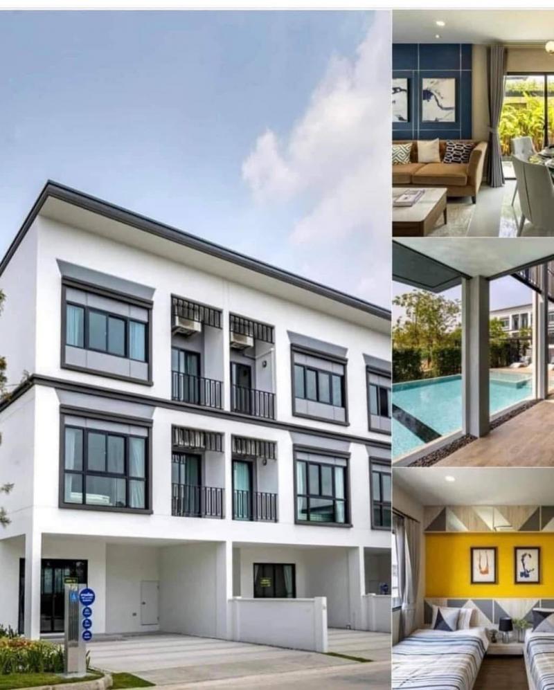 บ้านลุมพินี  สุขุมวิท-ศรีนครินทร์ 3 ห้องนอน 4 ห้องน้ำ 1 ห้องรับแขก 1 ห้องทำงาน ???? ใกล้ BTS สำโรง ใกล้เมกกะบางนา