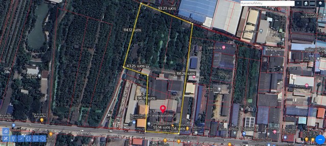 ขายที่ดินติดถนนผังสีม่วงกระทุ่มแบน.ผังเมืองสีม่วง โรงงานผลิตอะไหล่รถจักรยานยนต์