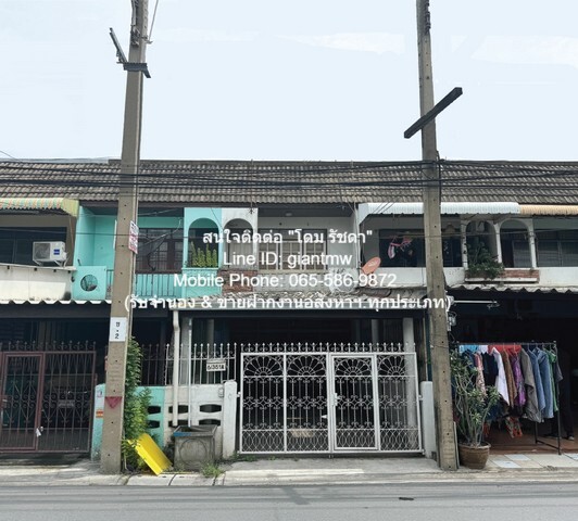FOR SALE townhouse ายทาวน์เฮ้าส์ 2 ชั้น ม.ทิมเรืองเวช ซ.พหลโยธิน 52 (ใกล้ BTS-สะพานใหม่)  พ.ท. 18 SQ.WA 3 Bedroom 1 BATHROOM 1300000 B. บรรยากาศดี