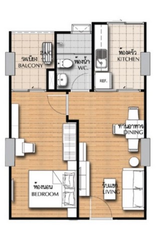 condo. Supalai Vista Pak - Kred 2000000 BAHT 1BEDROOM1BR 47 ตร.ม. ใกล้กับ เมเจอร์ ปากเกร็ด ราคาดีเยี่ยม