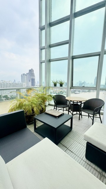 P594 ให้เช่า คอนโด เดอะ ริเวอร์ เจริญนคร  THE RIVER  ห้อง Duplex river view วิวแม่น้ำเจ้าพระยา  ใกล้ icon siam ซ.เจริญนคร 13