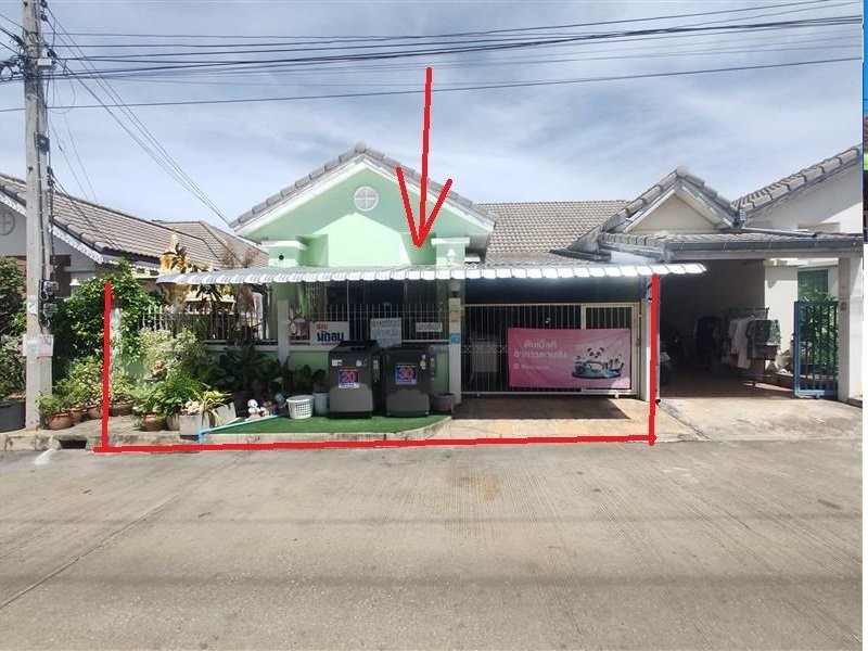 ขายบ้านแฝดมือสองเมืองกาญจนบุรี จังหวัดกาญจนบุรี โครงการ พฤกษากาญจน์ 3-4