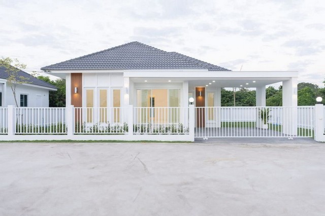 บ้านสร้างใหม่ สไตล์โมเดิร์น มินิมอล ป่าเหมือด สันทราย 