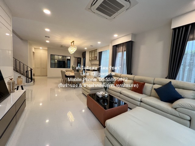 บ้าน ให้เช่าบ้านเดี่ยว นันทวัน พระราม 9–กรุงเทพกรีฑาตัดใหม่ (Nantawan Rama 9-New Krungthepkreetha) 107 ตร.ว. 4 น 5 น้ำ 3 จอดรถ ราคา 290,000 บาท/เดือน  ทำเลดี  เป็นบ้านเดี่ยวหรู พร้อมอยู่ ที่มีทะเลสาบขนาดใหญ่ สายไฟฟ้าใต้ดินทั้งโครงการ และรองรับ EV Cha